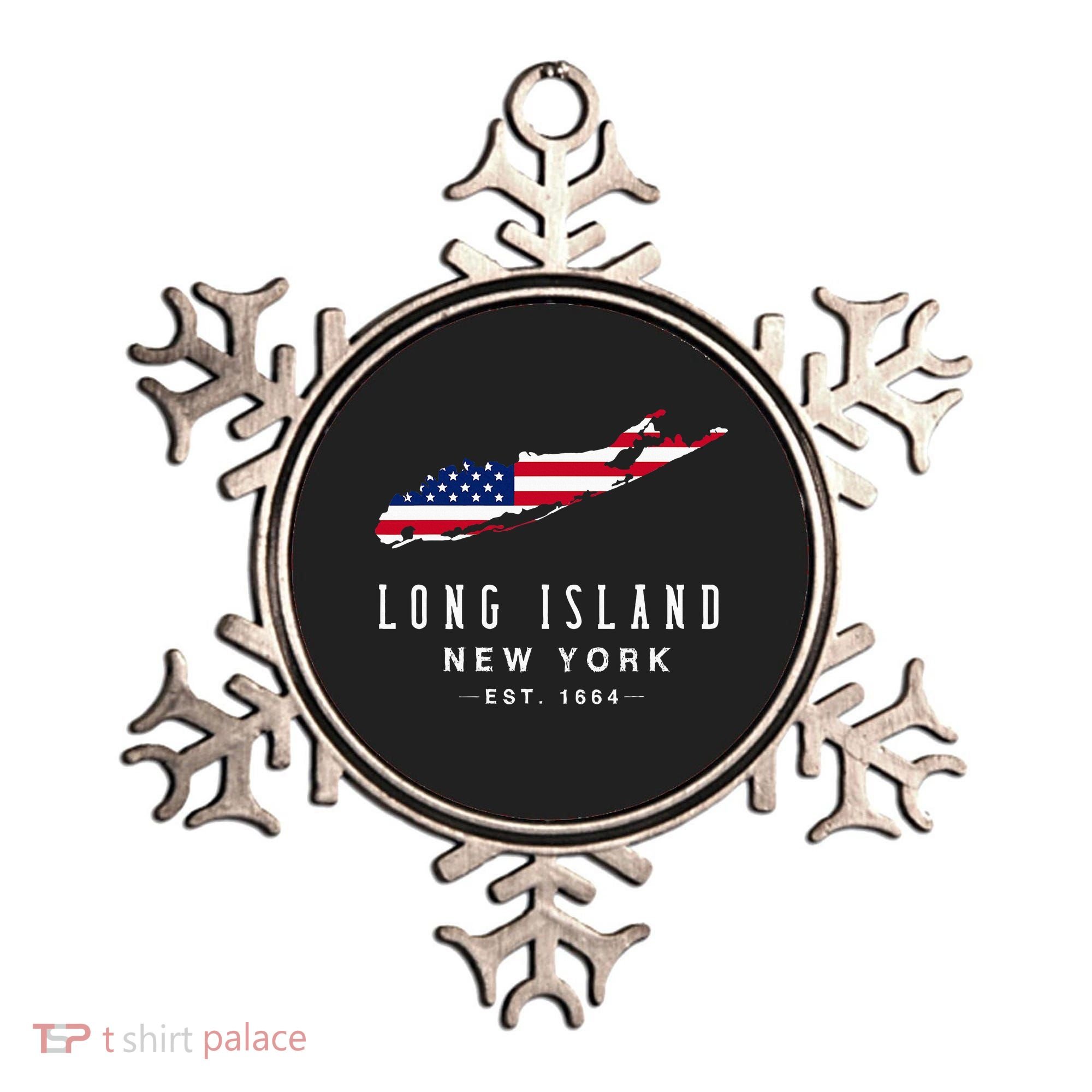 Long Island Ny Souvenir Native Long Islander Map Ornament