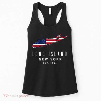 Long Island Ny Souvenir Native Long Islander Map Women's Tank Top