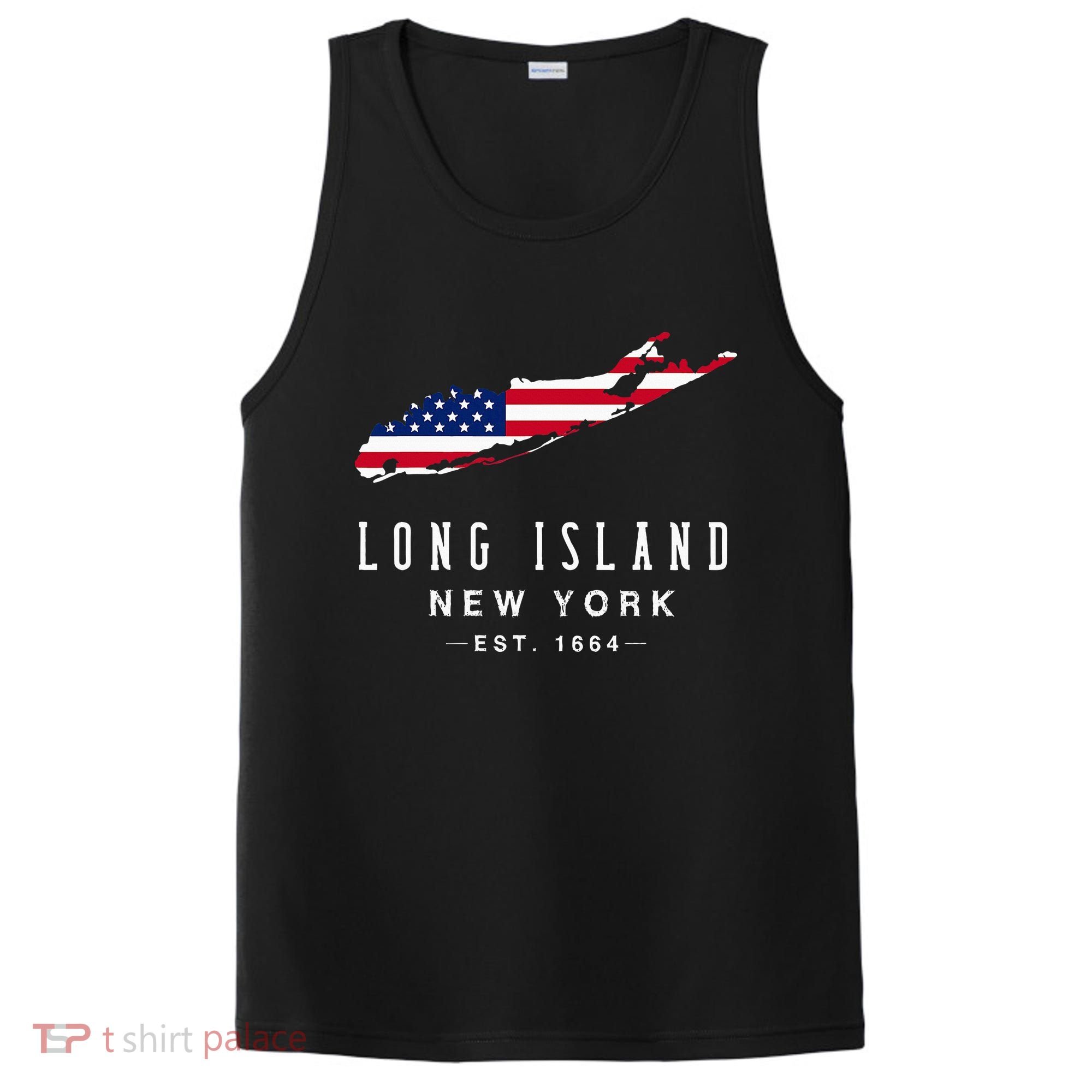 Long Island Ny Souvenir Native Long Islander Map PosiCharge Competitor Tank