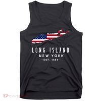 Long Island Ny Souvenir Native Long Islander Map Tank Top thumb 0