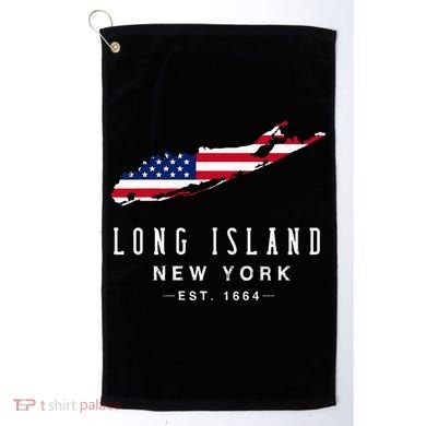 Long Island Ny Souvenir Native Long Islander Map Golf Towel