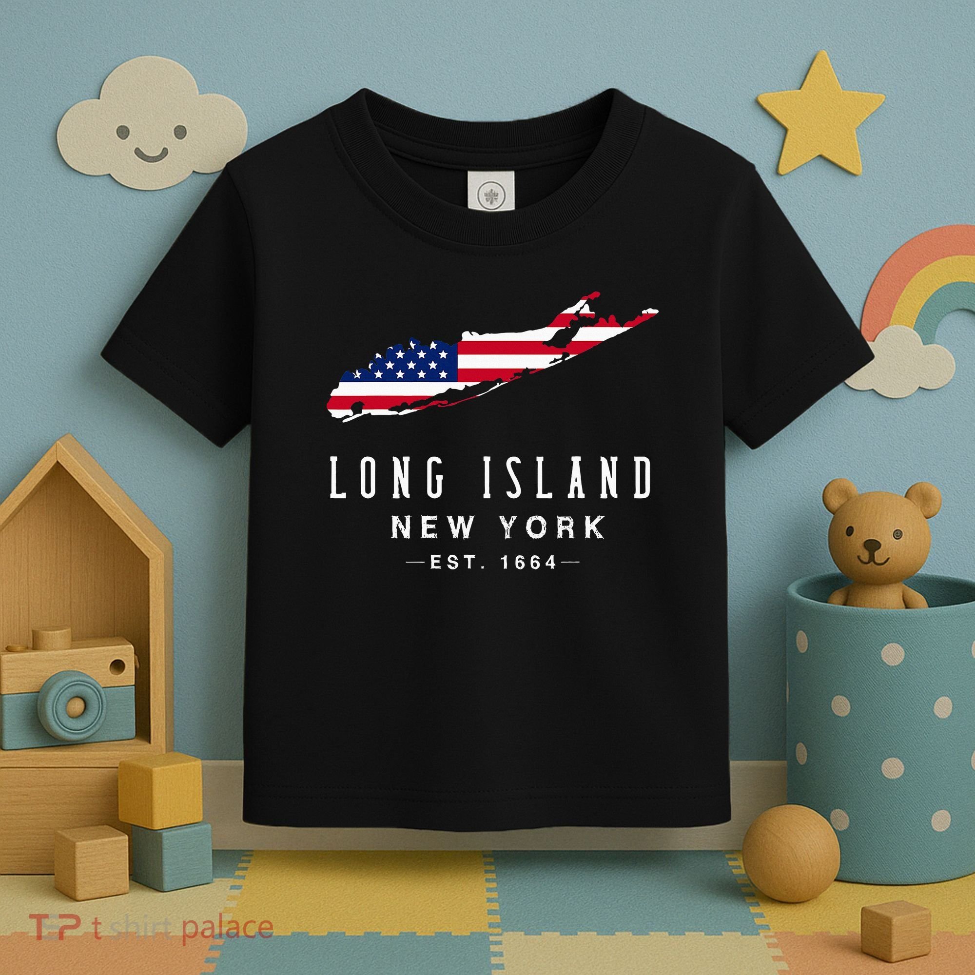Long Island Ny Souvenir Native Long Islander Map Toddler T-Shirt