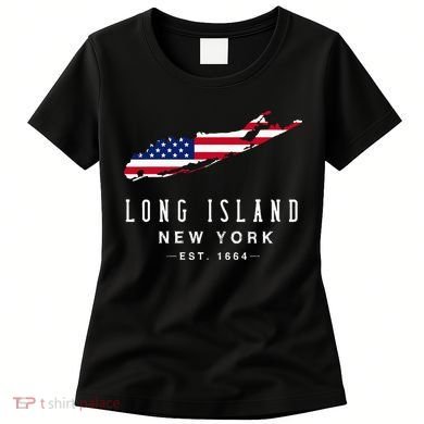 Long Island Ny Souvenir Native Long Islander Map Women's T-Shirt
