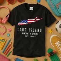 Long Island Ny Souvenir Native Long Islander Map Kids T-Shirt thumb 3