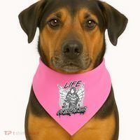 Life Is Not A Fairytale USA-Made Doggie Bandana thumb 1