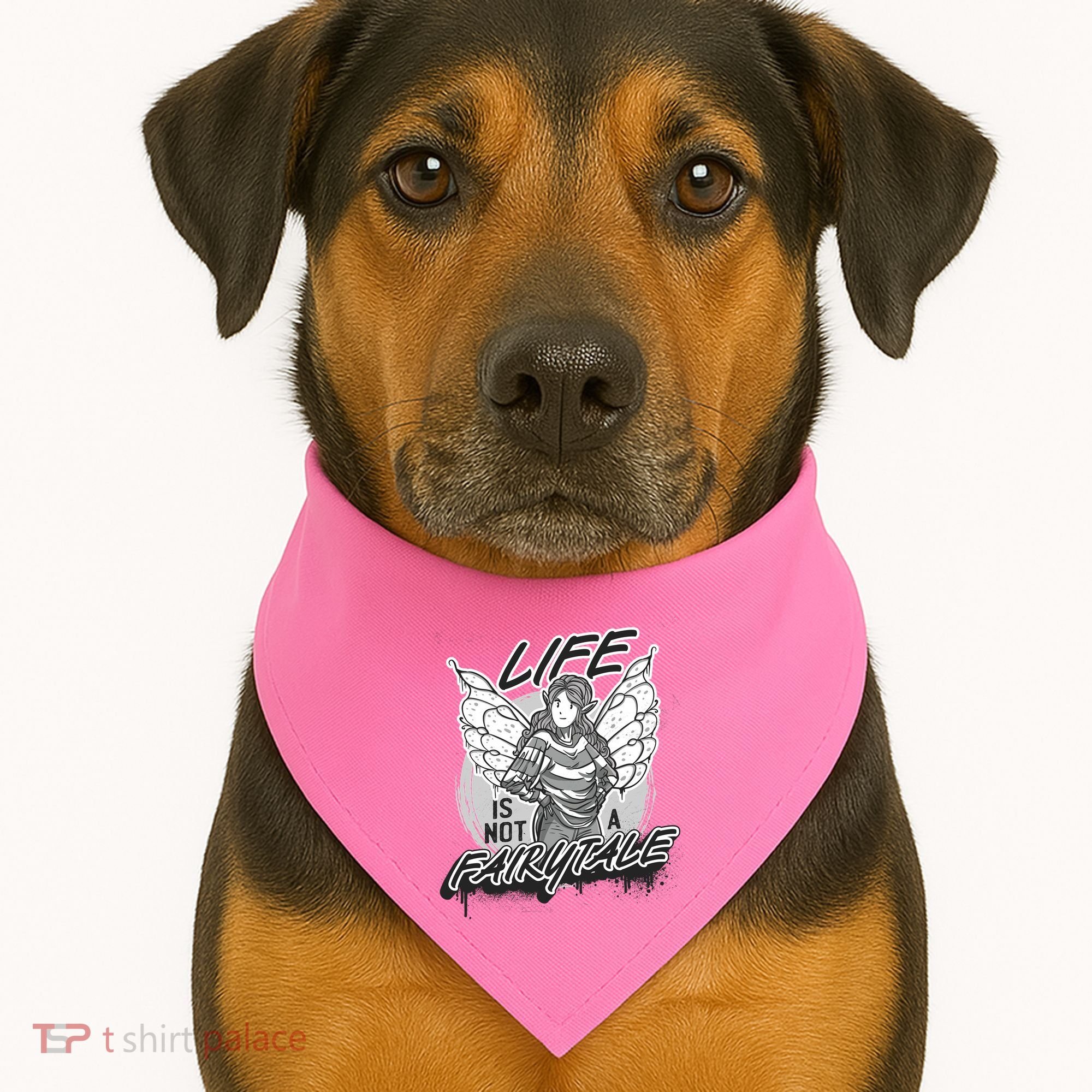 Life Is Not A Fairytale USA-Made Doggie Bandana
