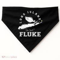 Long Island NY Fluke Fishing USA-Made Doggie Bandana thumb 0