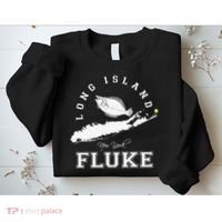 Long Island NY Fluke Fishing Sweatshirt thumb 2