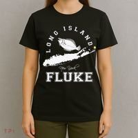 Long Island NY Fluke Fishing T-Shirt thumb 4