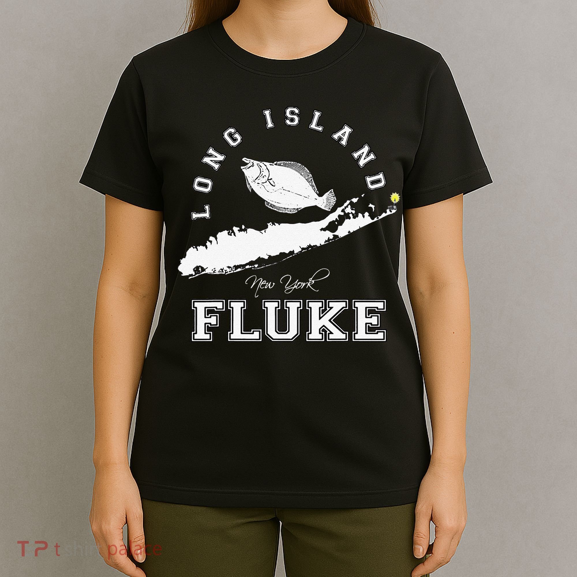 Long Island NY Fluke Fishing T-Shirt