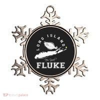 Long Island NY Fluke Fishing Ornament thumb 0