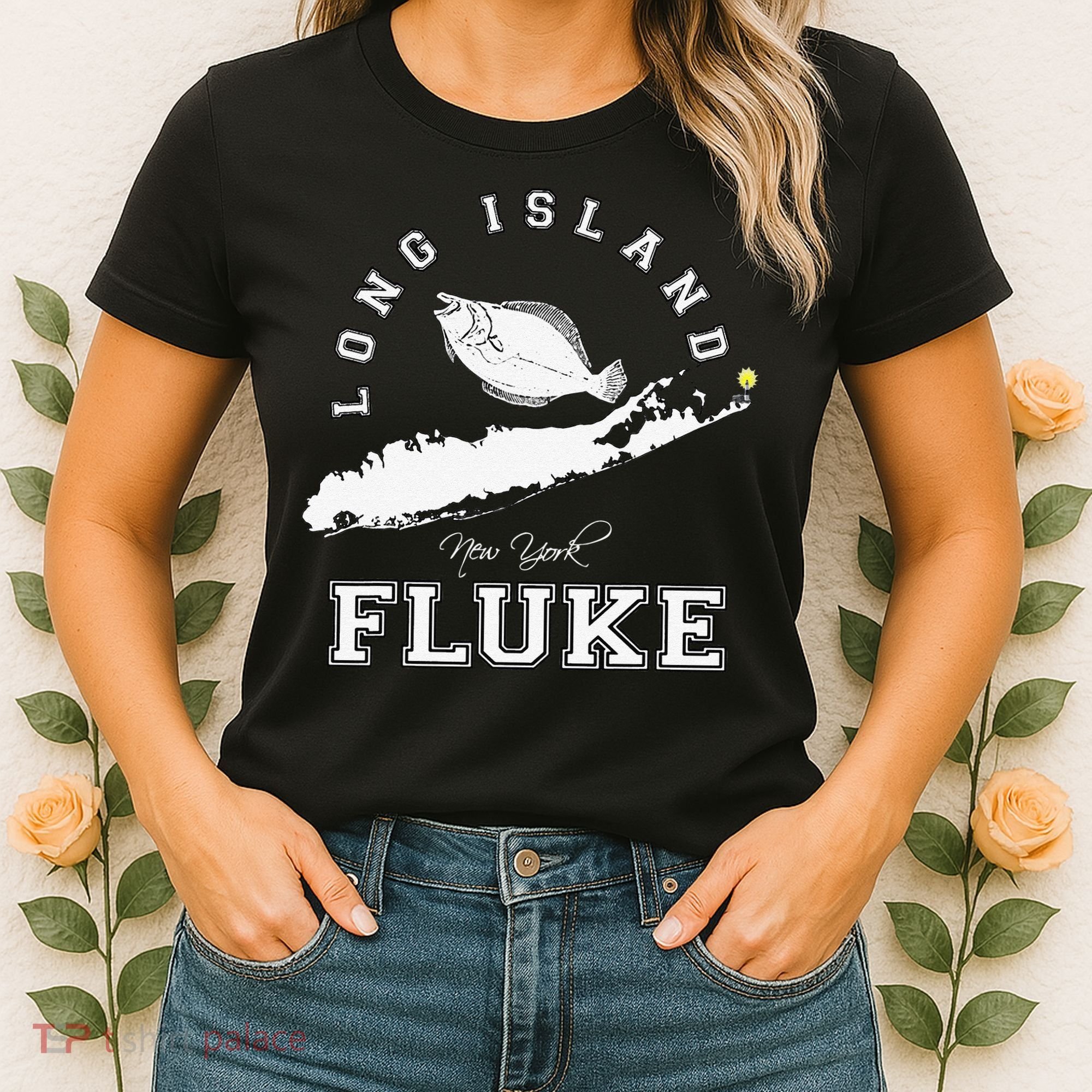 Long Island NY Fluke Fishing Women's T-Shirt