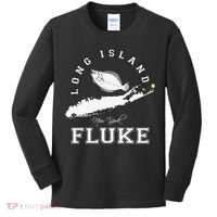 Long Island NY Fluke Fishing Kids Long Sleeve Shirt thumb 0