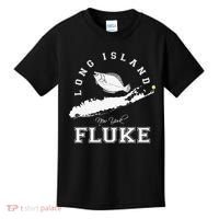 Long Island NY Fluke Fishing Kids T-Shirt thumb 0