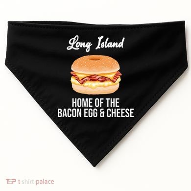 Long Island New York Bacon Egg And Cheese USA-Made Doggie Bandana