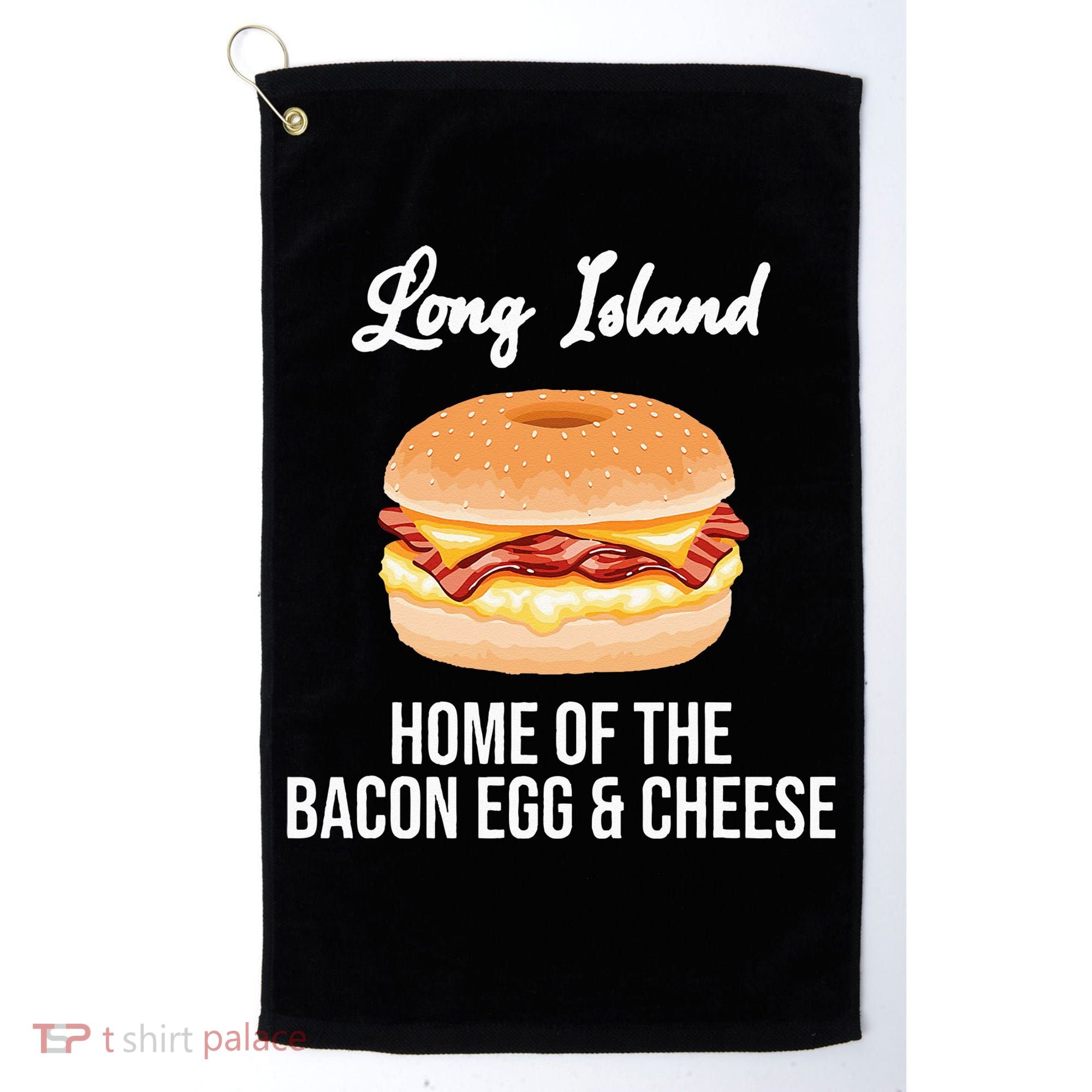 Long Island New York Bacon Egg And Cheese Golf Towel