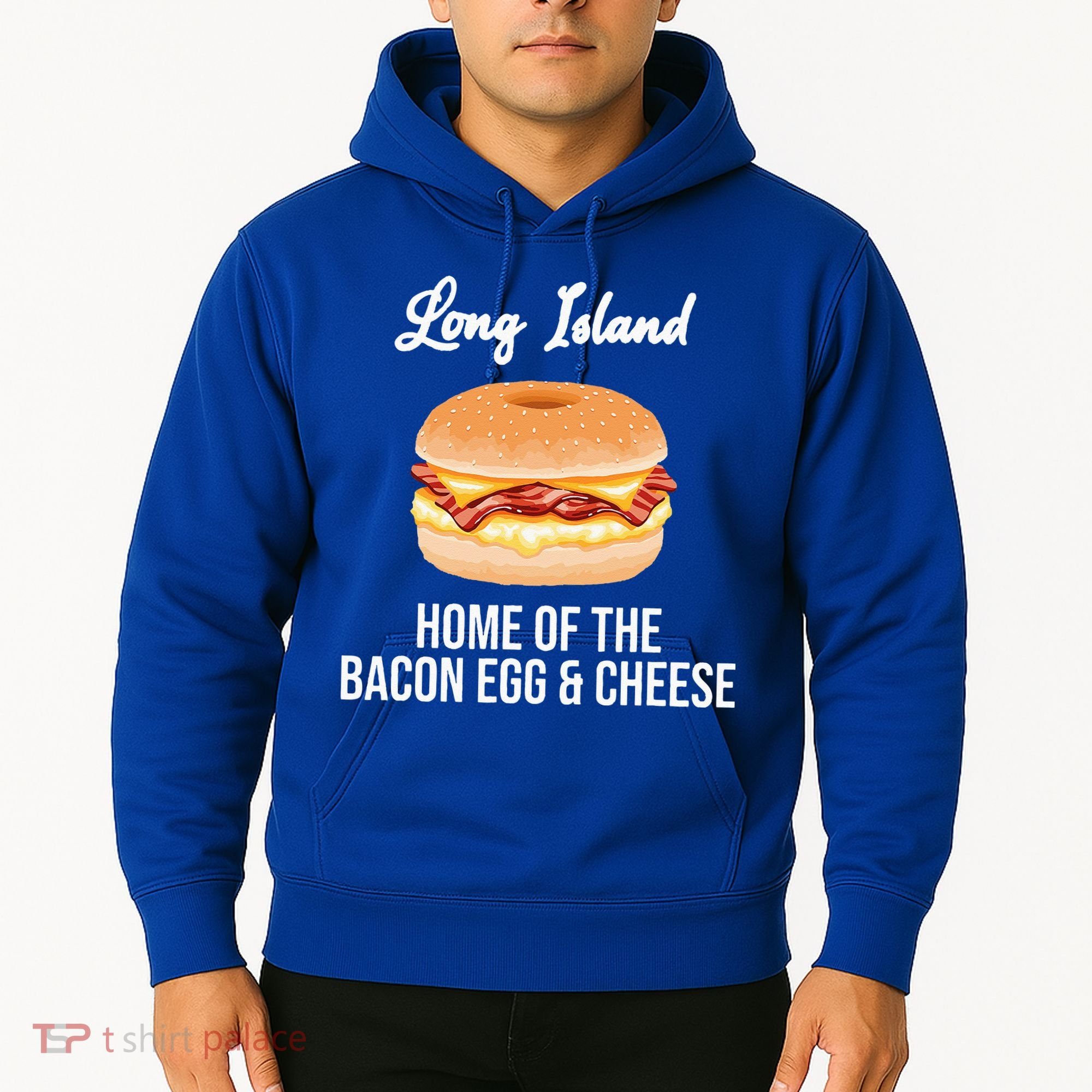 Long Island New York Bacon Egg And Cheese Hoodie