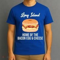 Long Island New York Bacon Egg And Cheese T-Shirt thumb 3