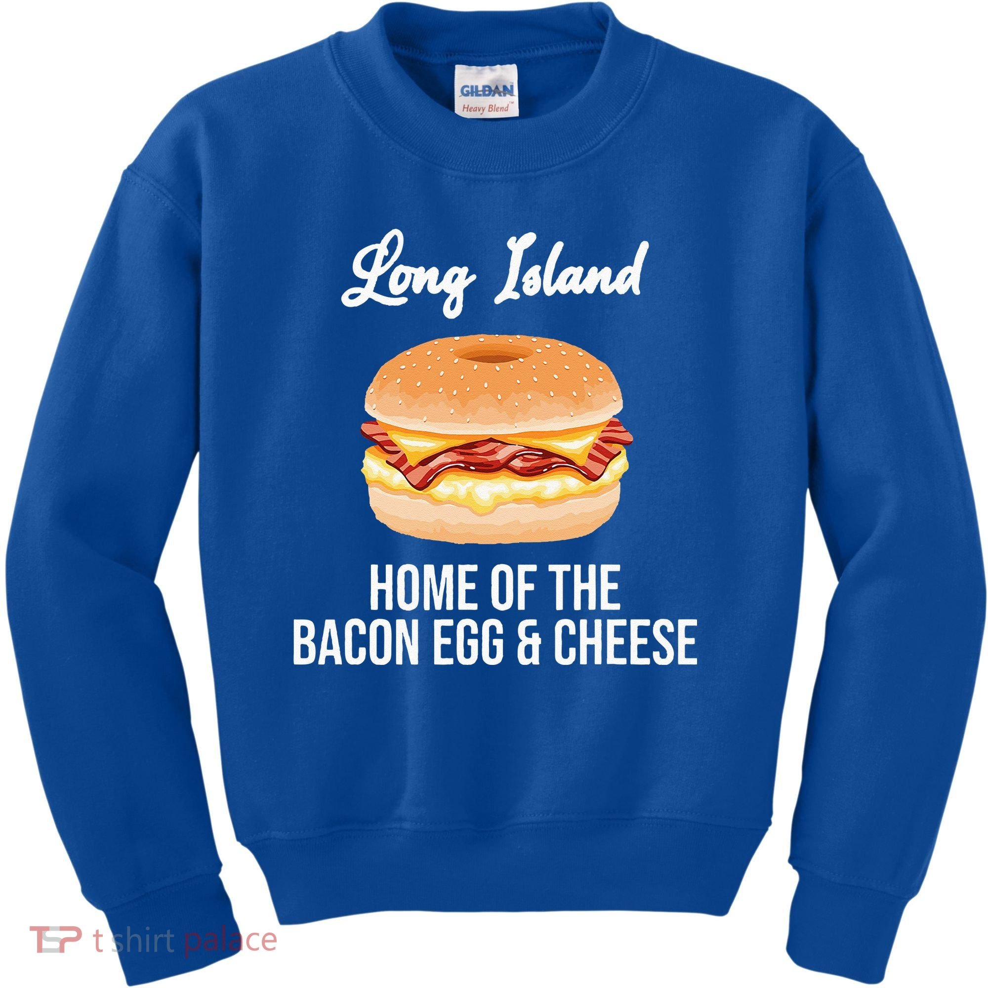 Long Island New York Bacon Egg And Cheese Kids Sweatshirt
