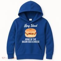 Long Island New York Bacon Egg And Cheese Kids Hoodie thumb 0