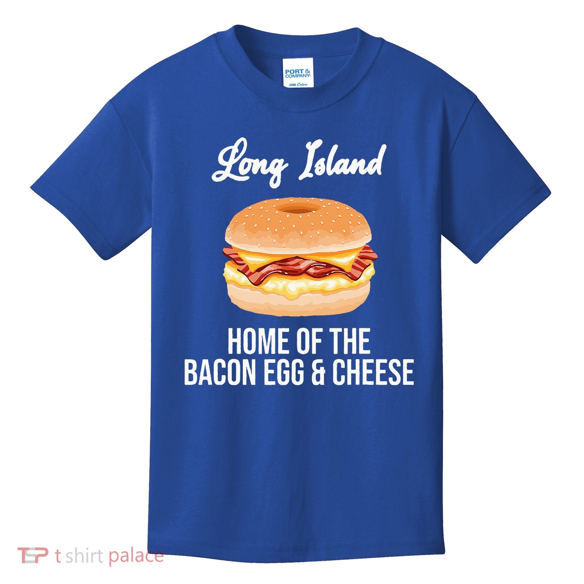 Long Island New York Bacon Egg And Cheese Kids T-Shirt
