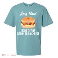 Long Island New York Bacon Egg And Cheese Sueded Cloud Jersey T-Shirt thumb 0