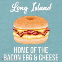 Long Island New York Bacon Egg And Cheese Sueded Cloud Jersey T-Shirt thumb 2