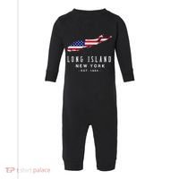 Long Island NY Souvenir Tee Native Long Islander Map NYC Infant Fleece One Piece thumb 0