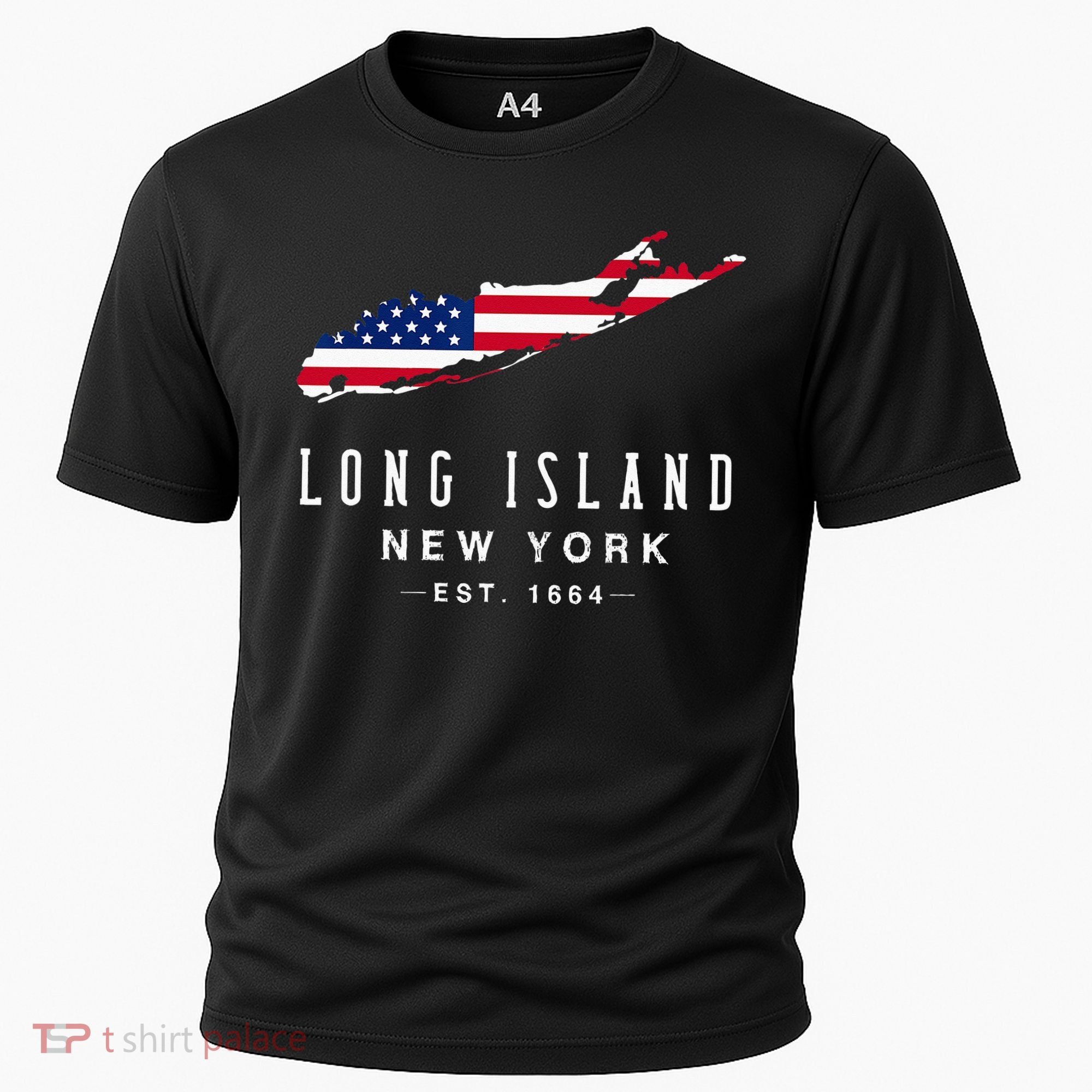 Long Island NY Souvenir Tee Native Long Islander Map NYC Cooling Performance Crew T-Shirt