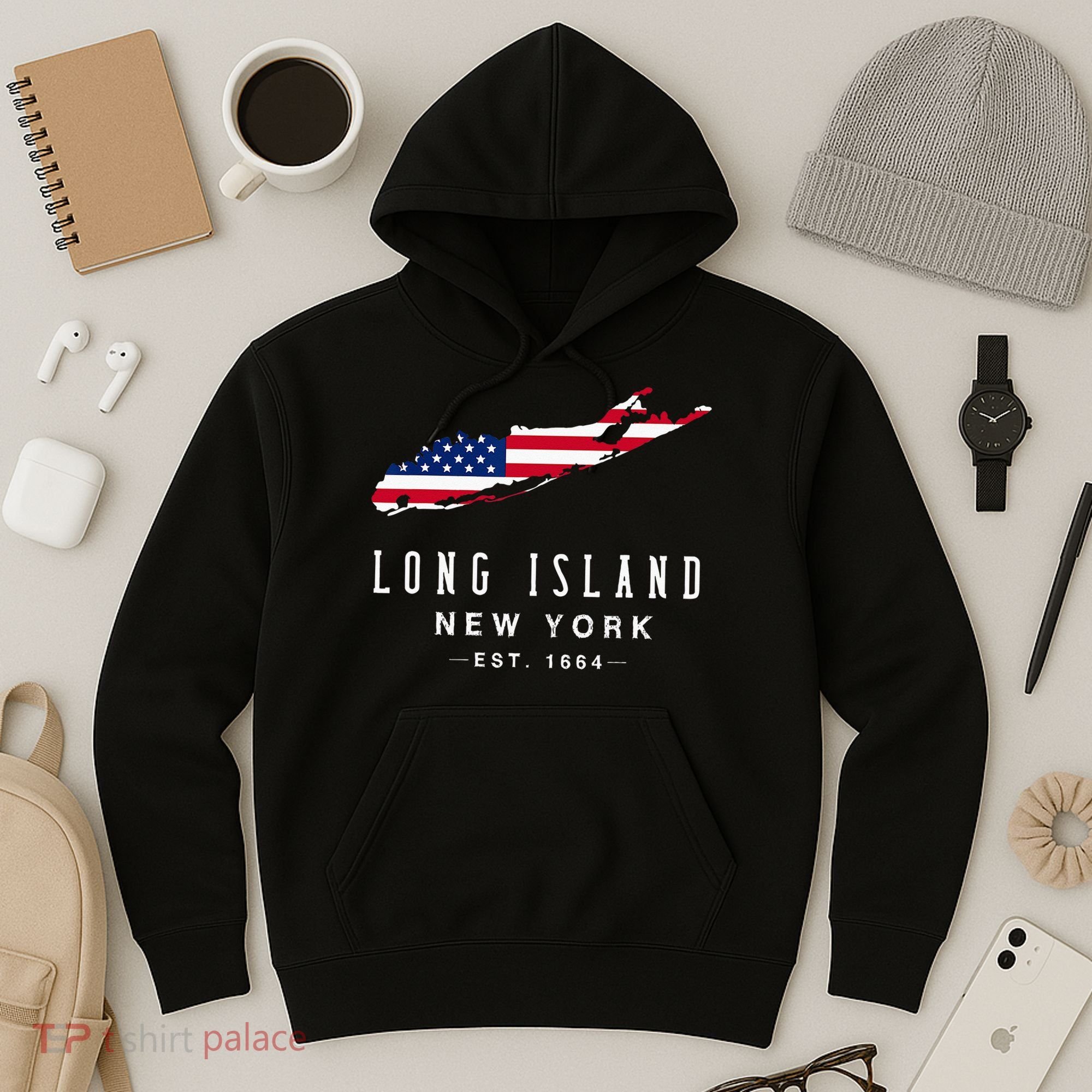 Long Island NY Souvenir Tee Native Long Islander Map NYC Hoodie