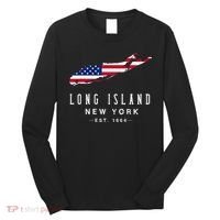 Long Island NY Souvenir Tee Native Long Islander Map NYC Long Sleeve Shirt thumb 0