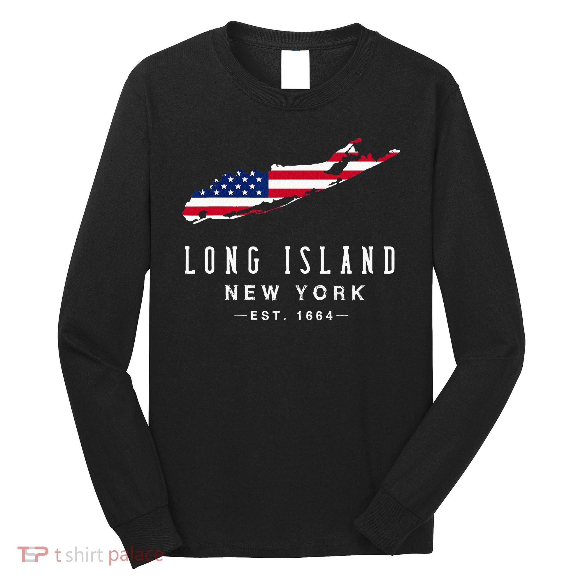 Long Island NY Souvenir Tee Native Long Islander Map NYC Long Sleeve Shirt
