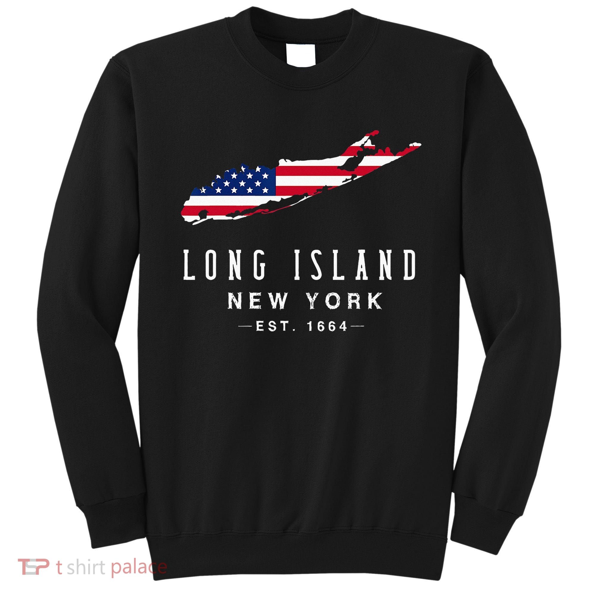 Long Island NY Souvenir Tee Native Long Islander Map NYC Sweatshirt