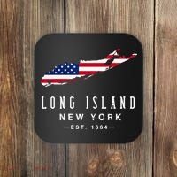 Long Island NY Souvenir Tee Native Long Islander Map NYC Coaster thumb 0