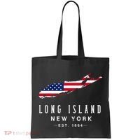Long Island NY Souvenir Tee Native Long Islander Map NYC Tote Bag thumb 0