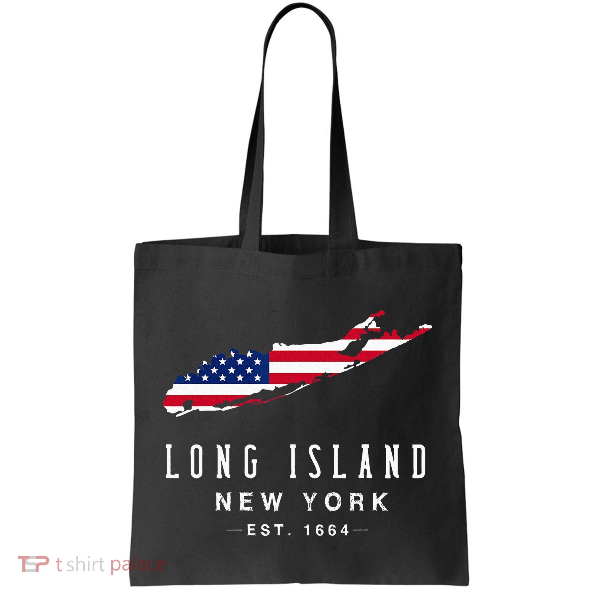 Long Island NY Souvenir Tee Native Long Islander Map NYC Tote Bag