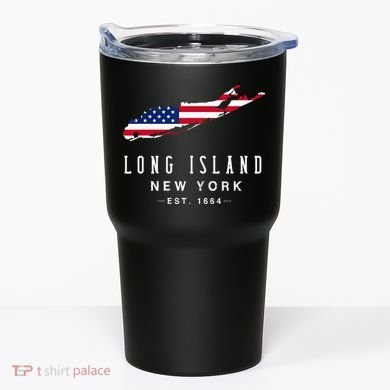 Long Island NY Souvenir Tee Native Long Islander Map NYC Tumbler