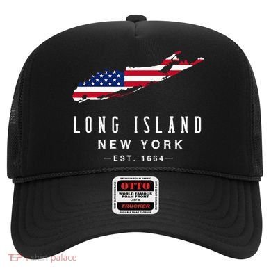 Long Island NY Souvenir Tee Native Long Islander Map NYC Hat