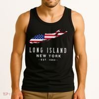 Long Island NY Souvenir Tee Native Long Islander Map NYC Tank Top thumb 3
