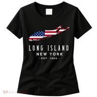 Long Island NY Souvenir Tee Native Long Islander Map NYC Women's T-Shirt thumb 0