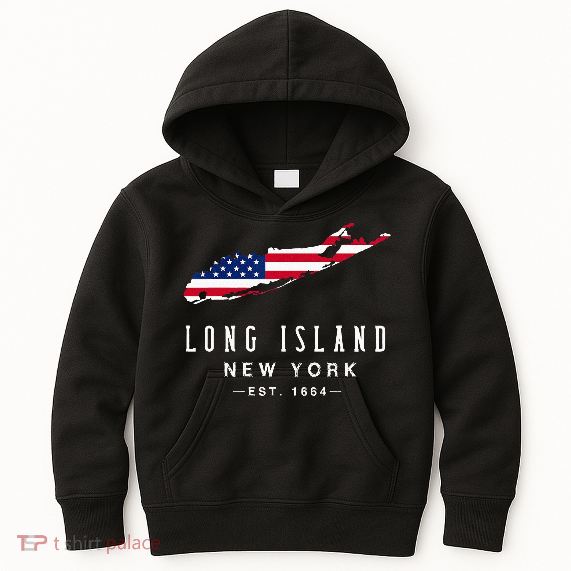Long Island NY Souvenir Tee Native Long Islander Map NYC Kids Hoodie