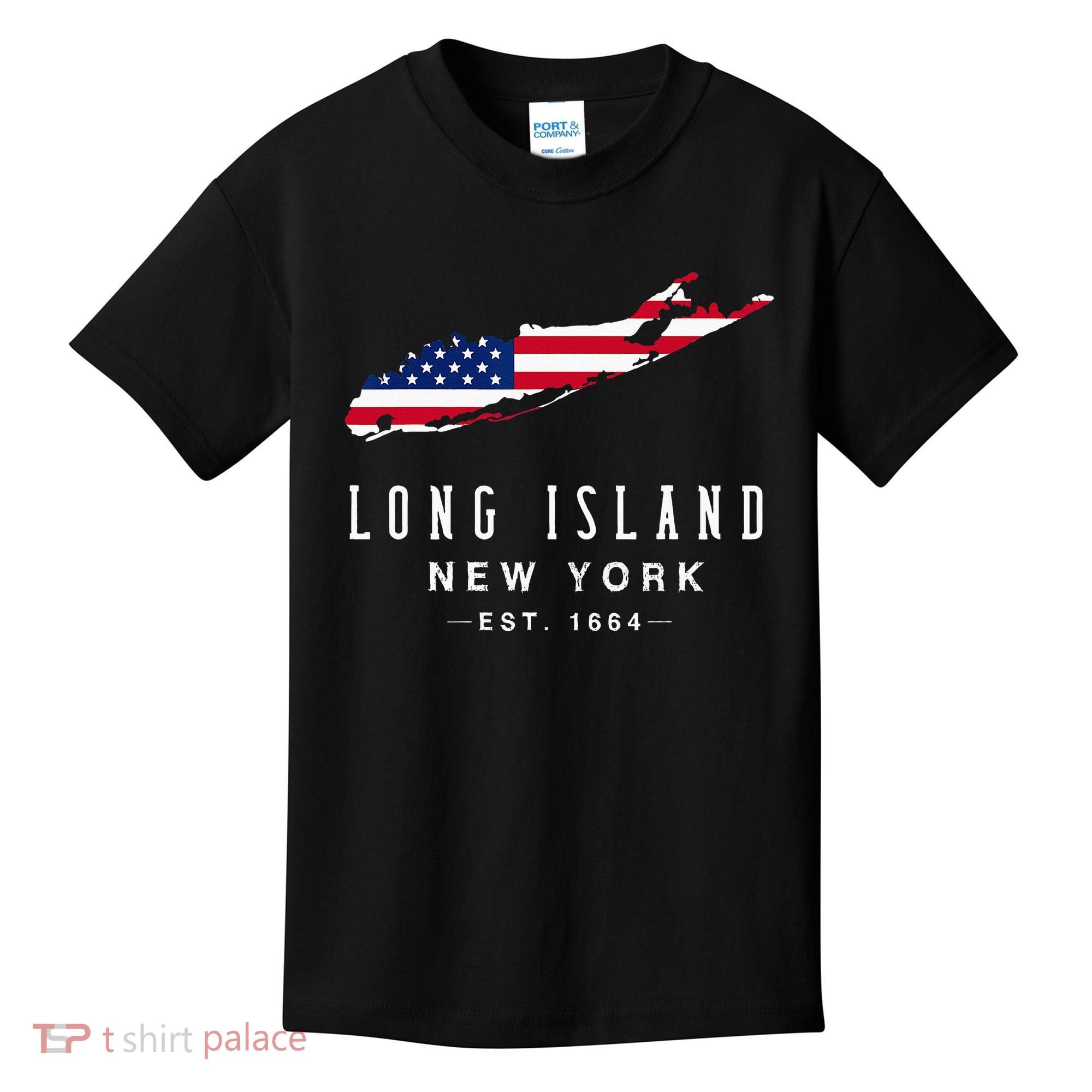 Long Island NY Souvenir Tee Native Long Islander Map NYC Kids T-Shirt