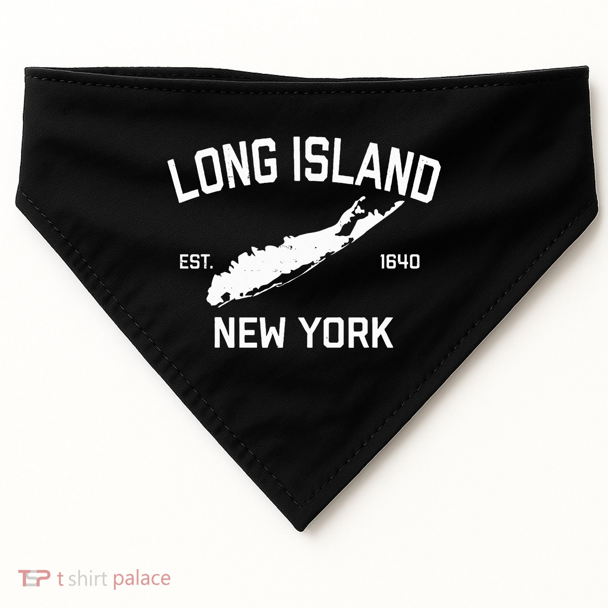 Long Island Ny Souvenir Native Long Islander Map Nyc USA-Made Doggie Bandana