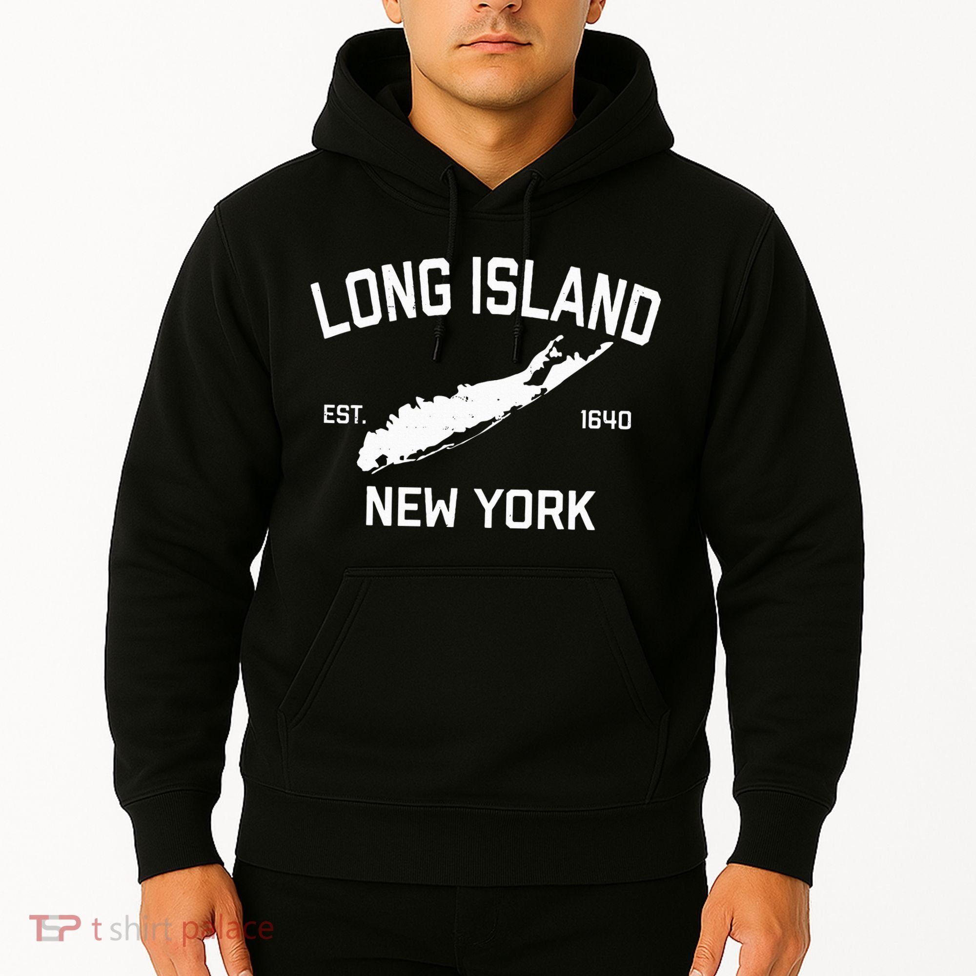 Long Island Ny Souvenir Native Long Islander Map Nyc Hoodie