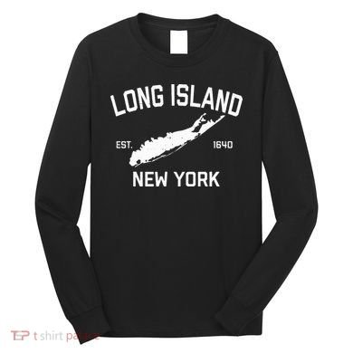 Long Island Ny Souvenir Native Long Islander Map Nyc Long Sleeve Shirt