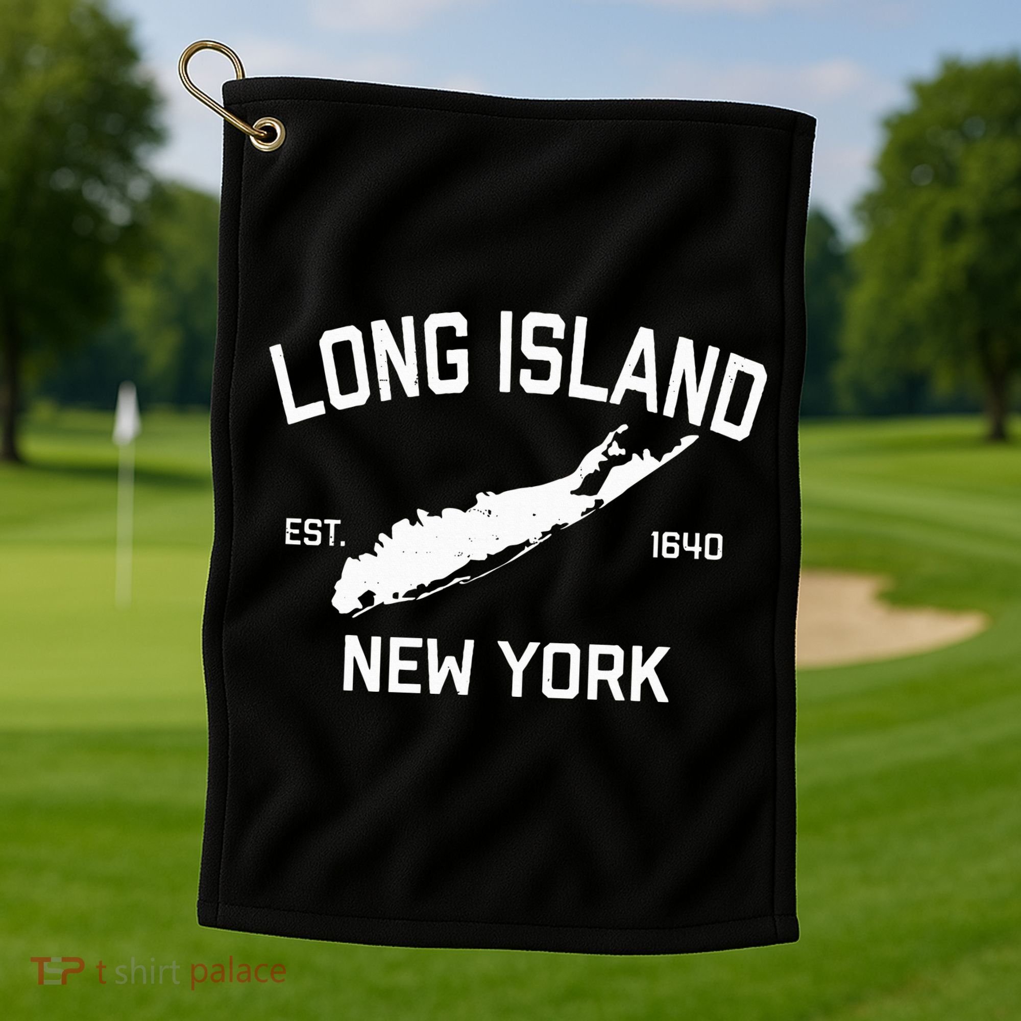 Long Island Ny Souvenir Native Long Islander Map Nyc Golf Towel