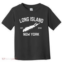 Long Island Ny Souvenir Native Long Islander Map Nyc Toddler T-Shirt thumb 0