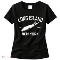 Long Island Ny Souvenir Native Long Islander Map Nyc Women's T-Shirt thumb 0