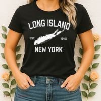 Long Island Ny Souvenir Native Long Islander Map Nyc Women's T-Shirt thumb 2