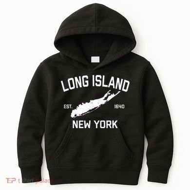 Long Island Ny Souvenir Native Long Islander Map Nyc Kids Hoodie